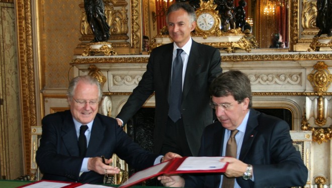 Signature d’un accord de partenariat entre l’Institut français et le Mémorial de la Shoah Signature d’un accord de partenariat entre l’Institut français et le Mémorial de la Shoah