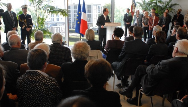 Inauguration du Mémorial de Drancy par le Président de la République française, M. François Hollande Inauguration du Mémorial de Drancy par le Président de la République française, M. François Hollande