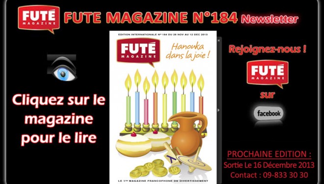 FUTE Magazine : « HANOUKA DANS LA JOIE » FUTE Magazine : « HANOUKA DANS LA JOIE »