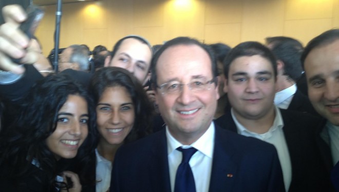 Rencontre du Président François Hollande avec les étudiants de VATEL Rencontre du Président François Hollande avec les étudiants de VATEL