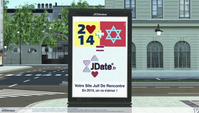 JDATE.FR, désaffichage de ses panneaux publicitaires à Nanterre JDATE.FR, désaffichage de ses panneaux publicitaires à Nanterre
