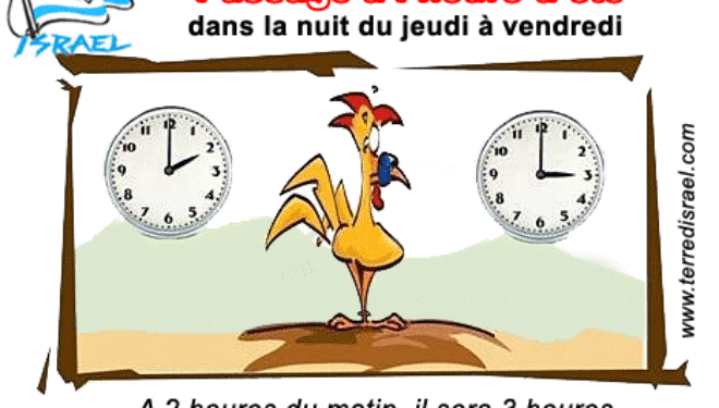 Cette semaine nous passons à l’heure d’été ! Cette semaine nous passons à l’heure d’été !