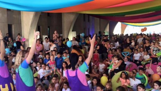 Ashdod, la mairie est en fete avec parents et enfants dans le cadre des festivites estivales pour les 60 ans de la ville Ashdod, la mairie est en fete avec parents et enfants dans le cadre des festivites estivales pour les 60 ans de la ville