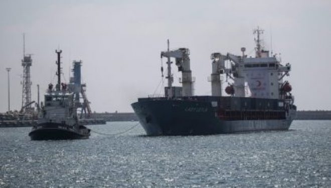 Un navire turc jette l’ancre a Ashdod Un navire turc jette l’ancre a Ashdod