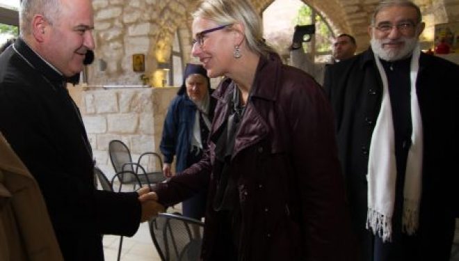 Visite de l’ambassadrice de France en Israël à Nazareth Visite de l’ambassadrice de France en Israël à Nazareth