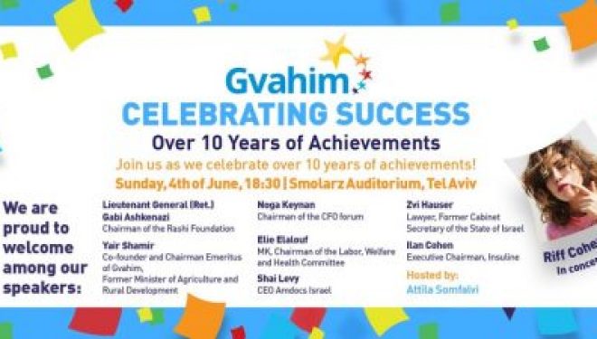 L’association GVAHIM fete ses 10 ans ! venez les rencontrez le 4 juin prochain a Tel Aviv L’association GVAHIM fete ses 10 ans ! venez les rencontrez le 4 juin prochain a Tel Aviv