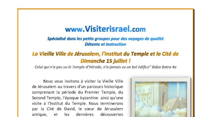 Visite de la vielle ville de Jérusalem au départ d’Ashdod !