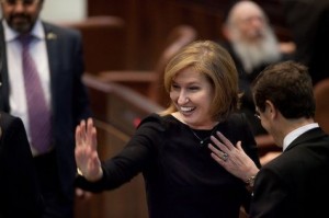 L'ex-ministre israélienne des Affaires étrangères Tzipi Livni au Parlement israélien, à Jérusalem, le 5 février 2013 (Photo AFP)