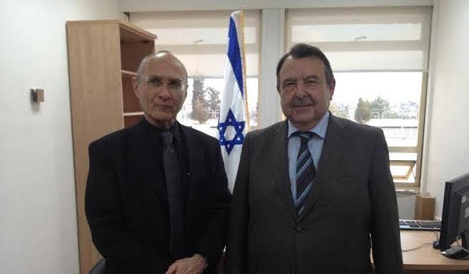 Rencontre Uzi Landau Ministre du Tourisme et Alain Sebban Président de Vatel