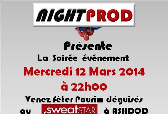 Nightprod créé l’événement à Ashdod ! une soirée de Pourim explosive ….
