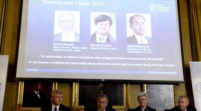 Le prix Nobel de physique va aux trois inventeurs de la LED