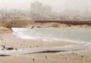 La tempete souffle fort et la mer inonde les plages d’Ashdod
