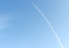Une fusee dans le ciel d’Ashdod ce matin !
