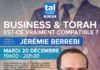 Conférence avec Jérémie Berrebi – Torah & Business sont-ils compatibles ?