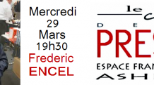 Le club de la Presse de L’espace francophone avec Frederic Encel ce 29 mars a 19h30