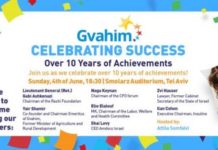 L’association GVAHIM fete ses 10 ans ! venez les rencontrez le 4 juin prochain a Tel Aviv