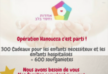 Ashdod : Opération Hanoucca C’est parti !! avec l’association Ahdout Vehessed BaLev