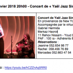 concert de yael jazz singer janvier 31