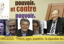L’espace francophone vous invite a un Cycle d’études ‘’pouvoirs et contre pouvoirs » avec Armand ABECASSIS