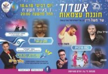 Mémoire et indépendance au nom d’Israël – de Yom Hazikaron à Yom Hatsmaout, tous les événements a Ashdod