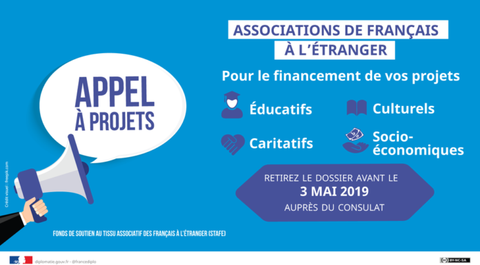 Consulat : dispositif de soutien au tissu associatif des français à l’étranger (STAFE) – appel à projet 2019