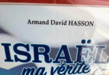Le Trait d’Union des francophones vous convie à la présentation du livre d’Armand Hasson »Israël ma vérité »