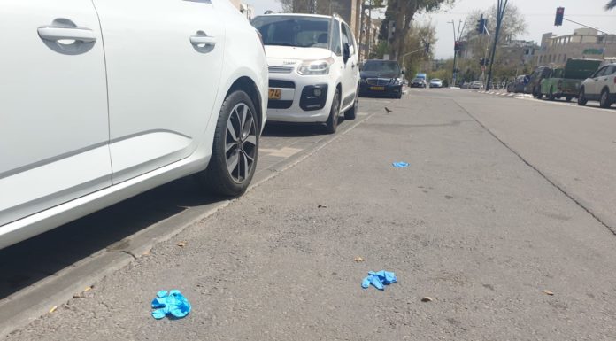 La Municipalité d’Ashdod demande plus de civisme en jetant vos gants et masques dans les poubelles !!!