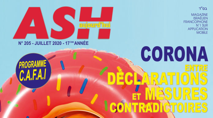 «ASH aujourd’hui» Le magazine de Juillet 2020 à découvrir sur Ashdodcafe.com