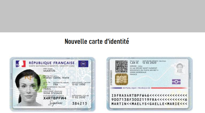 Nouvelle Carte d’identité française, nouveau format et plus sécurisée.
