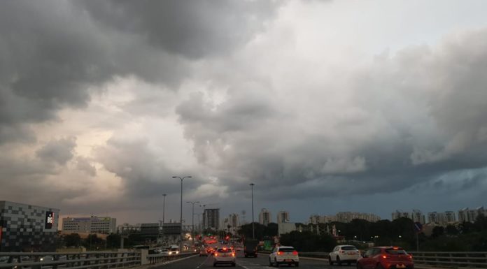 Ashdod – Un changement de temps – vendredi le pic de la tempête avec des vents allant jusqu’à 100 km/h
