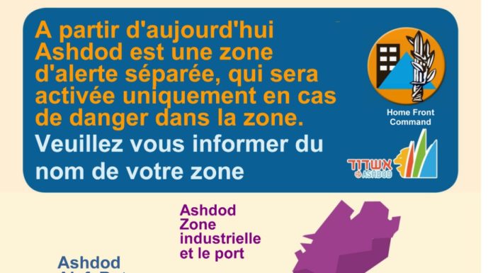 Ashdod : recommandations du maire le Dr Yehiel Lasri et rappel des consignes et telephones d’urgence