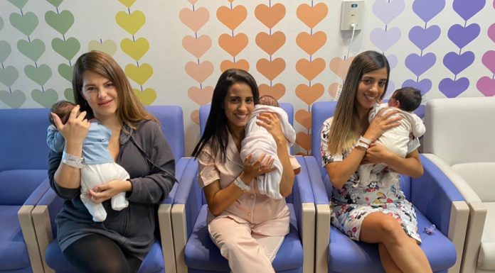 Triple joie : Les trois filles de la famille ont accouché le même jour à l’hôpital Assuta Ashdod