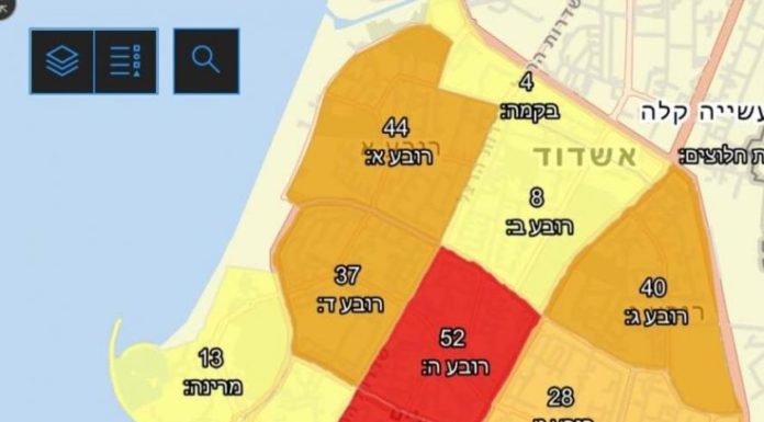 Morbidité en retrait : Ashdod est devenue verte, mais plus de 800 étudiants sont toujours en isolement