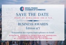 BUSINESS AWARDS Nomination des experts francophones en Israël