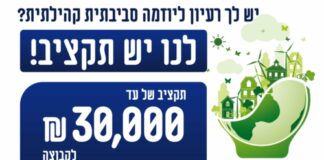 Ashdod : Apportez une idée dans le domaine de l’environnement et vous recevrez 30 000 NIS !