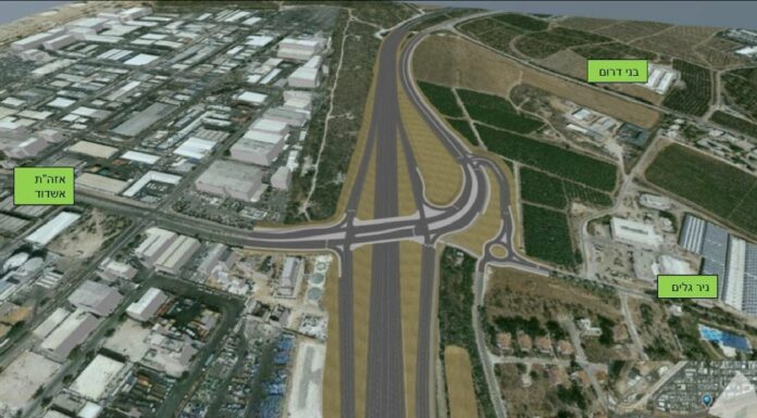 Un méga projet est en cours – la construction des échangeurs Bnei Brit et Nir Galim