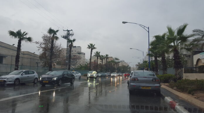 30 mm en moins d’une heure à Ashdod : l’hiver s’annonce plus intense