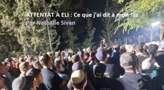 Par quoi commencer?? TOUT S’EMMELE…l’attentat, les sirènes et les messages dans un microphone en plein après midi dans le Ychouv d’Eli.