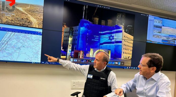 Mairie Ashdod – Evaluation de la situation au 02-11-2023 et visite de soutien du président Yitzhak Herzog