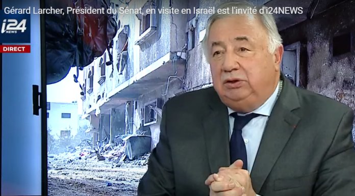 Gérard Larcher en visite en Israël : « La légitimité d’Israël passe par l’élimination du Hamas »