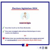 Eléctions legislatives 2024 - commencez à préparer votre vote par internet !
