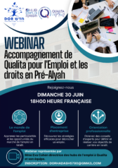 Invitation à la Conférence en Ligne : Accompagnement de Qualita pour l'emploi et les droits en Pré-Alya