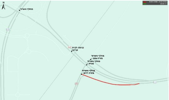 Travaux Ashdod : fermeture de voies