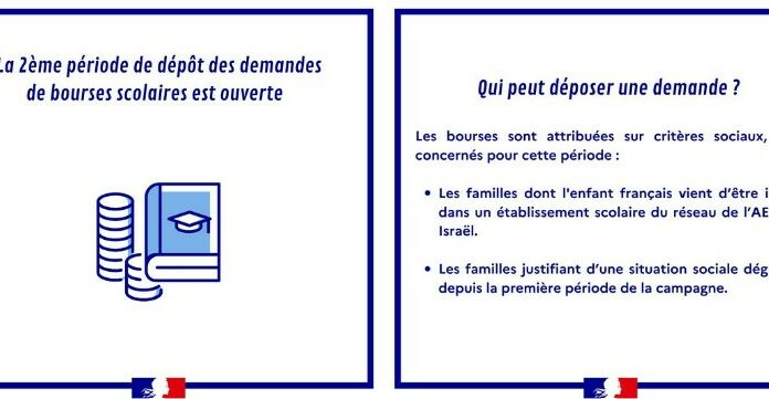 France – Ouverture de la deuxième période de dépôt des demandes de bourses scolaires