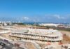 Voici vu du ciel l’avancement des travaux pour la construction du stade municipal d’Ashdod