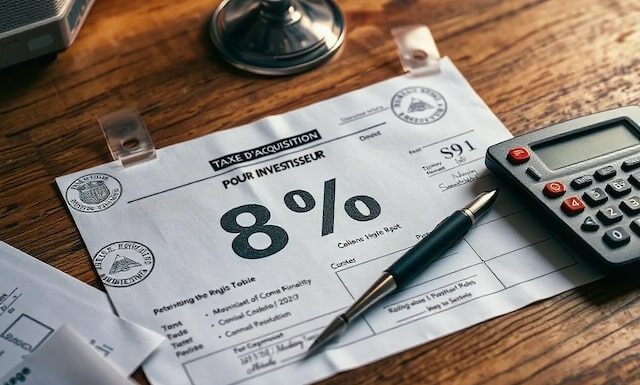 Maintien de la taxe d’acquisition à 8% pour les investisseurs par Arnaud Sayegh
