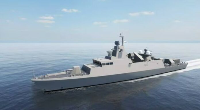 La construction des cinq corvettes pour la marine israélienne a débuté à Haïfa