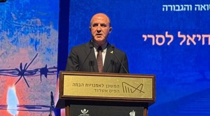 Discours du Maire lors de la Cérémonie de Commémoration de la Shoah et de l’Héroïsme à Ashdod (23-04-2025)