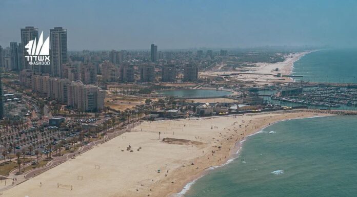 Les plages d’or d’Ashdod….récompensées par les pavillons bleus !!!!