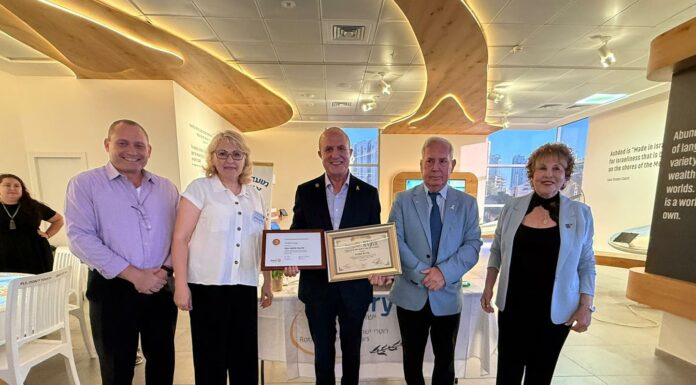 Un honneur partagé : merci Ashdod, merci Rotary !